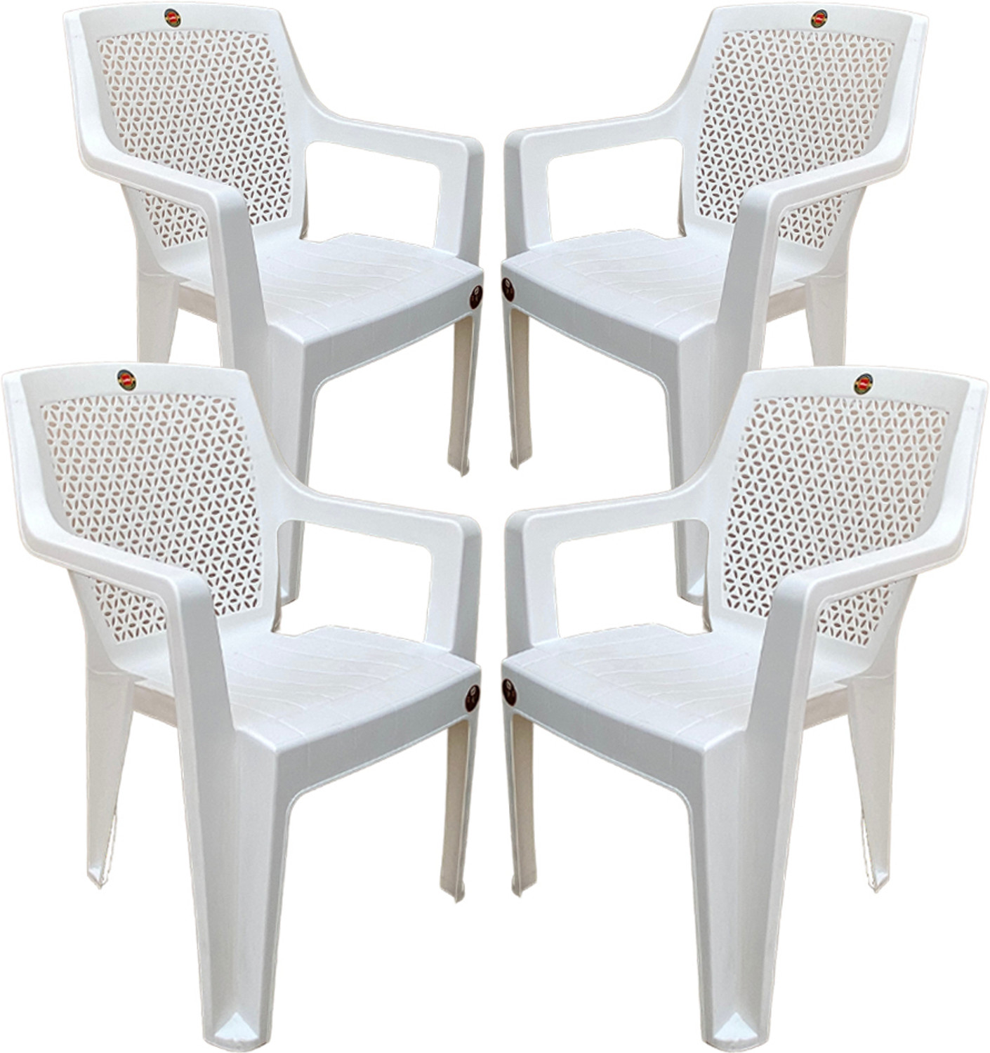 Image of cello Sonet Armrest Matt Finish Armrest Chair for Home, Garden Plastic Outdoor Chair