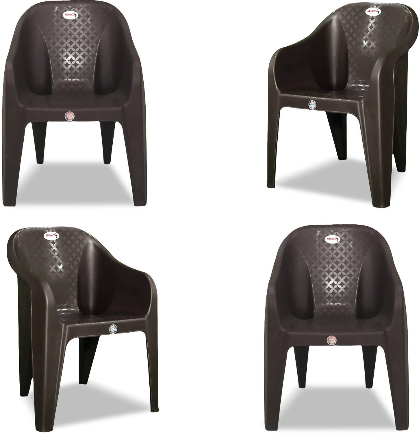 ARLAVYA Jolly Model Plastic Sofa Chair Set of 4 - Image 1