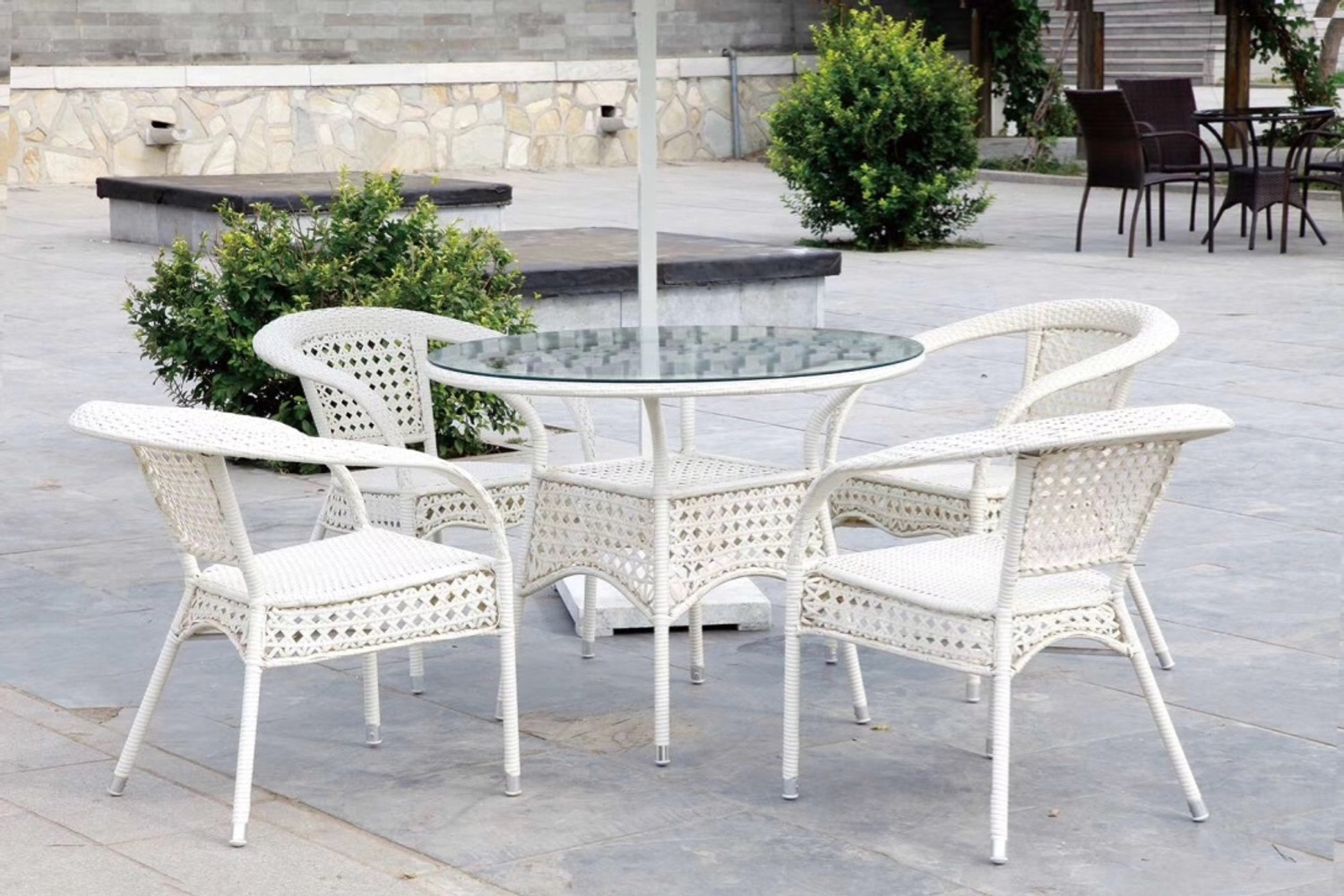 Image of tpf Glass Table & Chair Set
