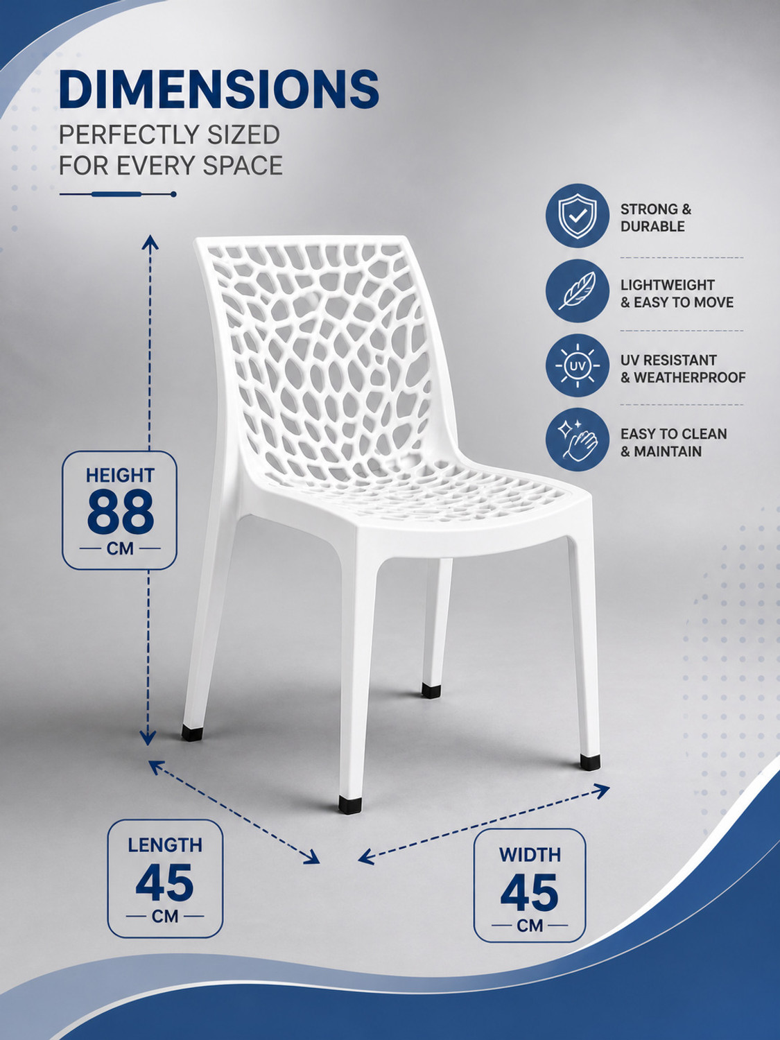 Image of SRI GAYATHRI POLYMERS Plastic Outdoor Chair