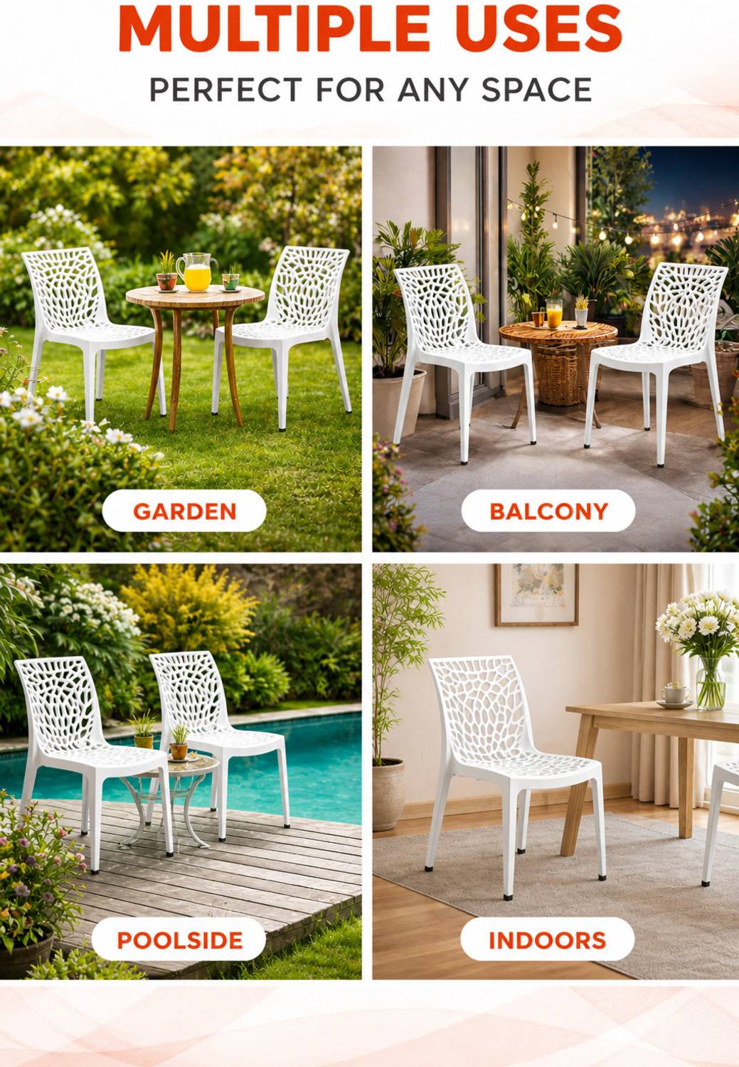 SRI Plastic Outdoor Chair - Image 5
