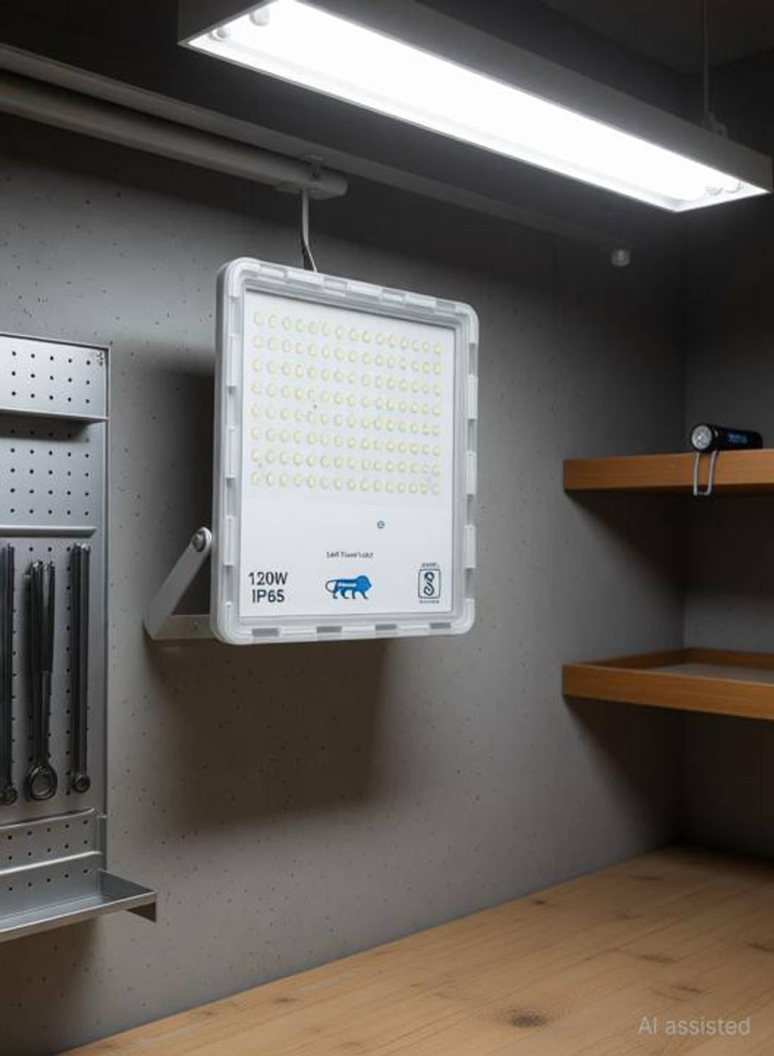 OPM TRADING 120W LED Flood Light (Cool White, IP66)