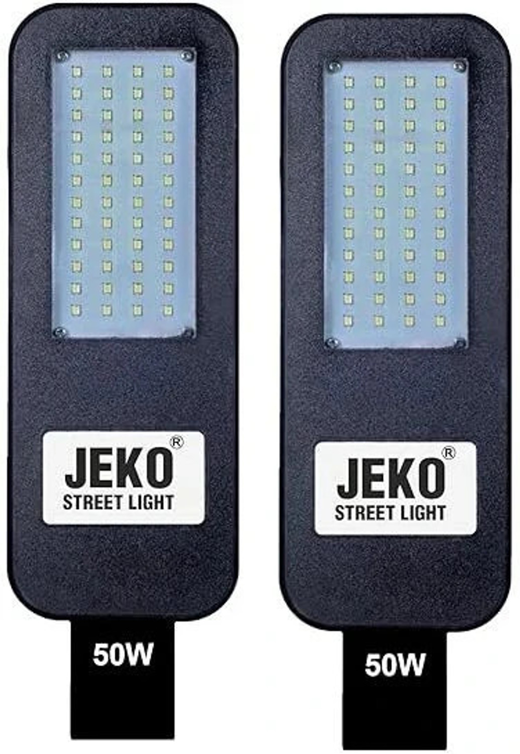 Image of Jeko 50W BIS Approved Corded LED Street Light - Waterproof Outdoor Lamp for Streets & Gardens(Pack of 2) Street Light Outdoor Lamp