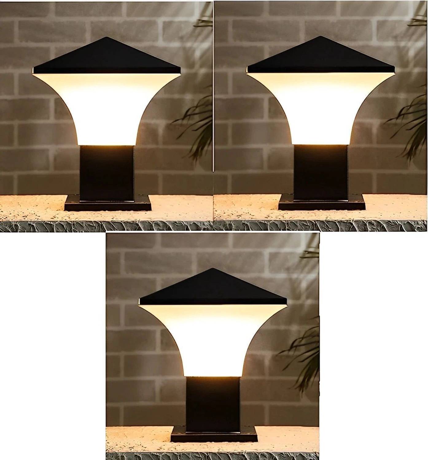 Areezo Phantom 003 Gate Light Outdoor Lamp (Black, White)