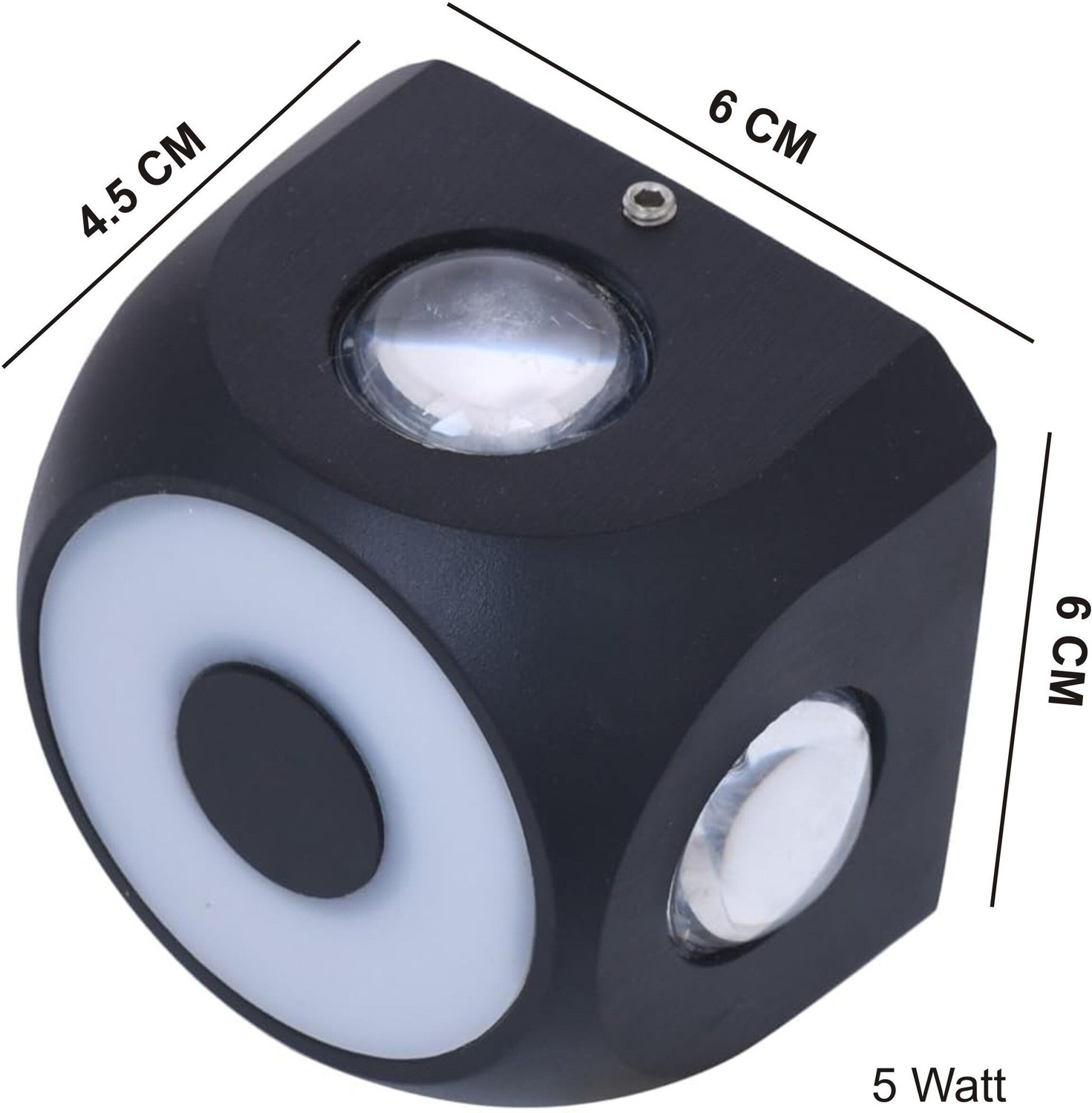Image of Hybrix LED (4+1) Way Indoor /Outdoor Mini Wall Light, IP65 Waterproof (5 Watt) COB LED, Multicolor Light Color (SINGLE) Post Light Outdoor Lamp