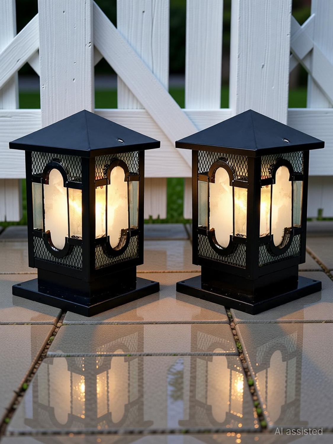 Image of Areezo Black001 Gate Light Outdoor Lamp