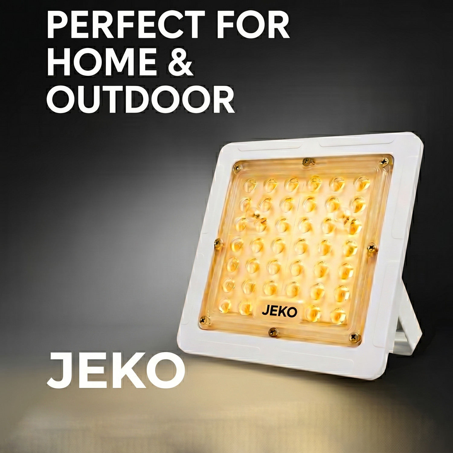 Image of Jeko 25W Warm White LED Flood Light Waterproof Outdoor Security Lamp Flood Light Outdoor Lamp (White)