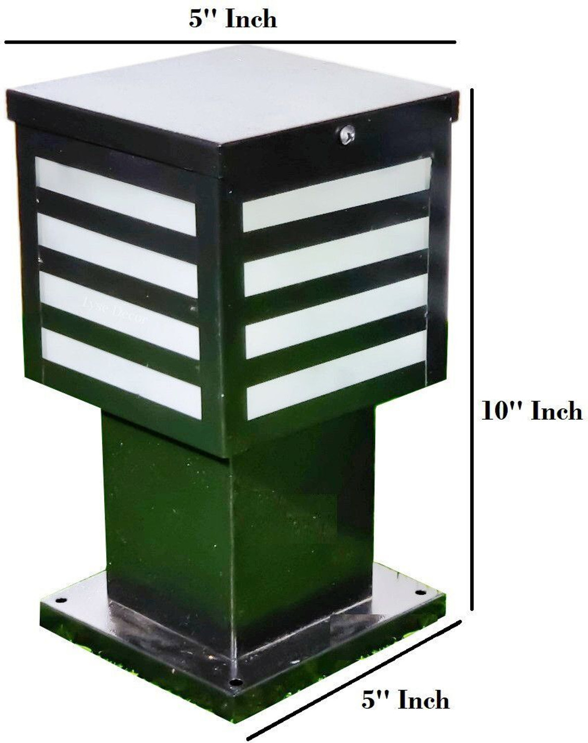 Image of Brightlyt GL18 2PC Gate Light Outdoor Lamp (Black)