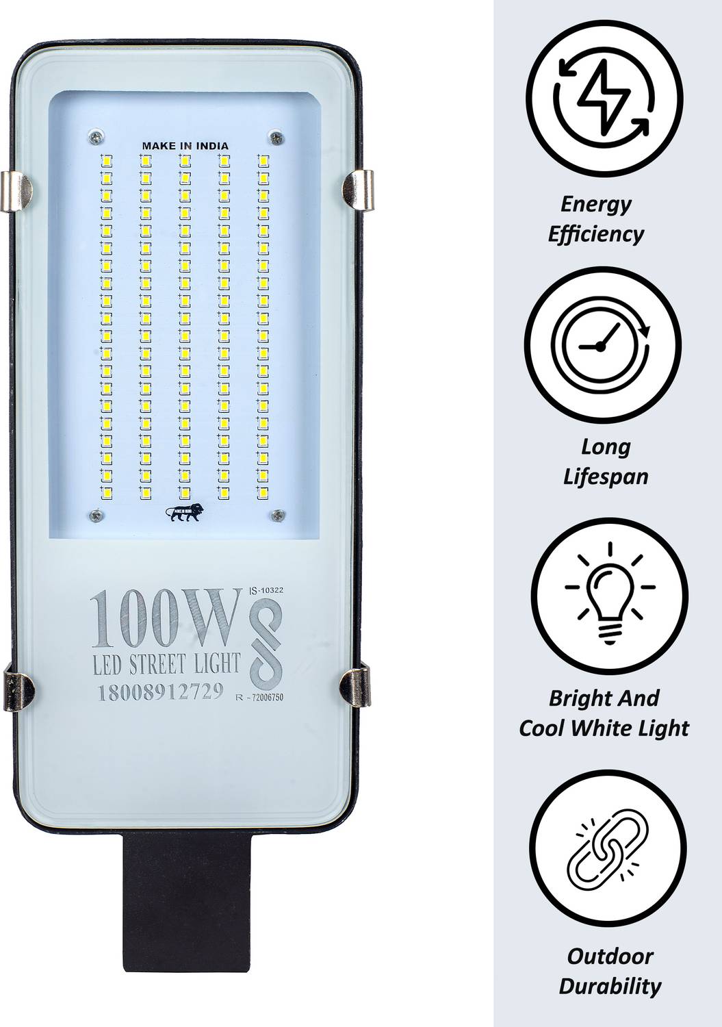 Flipkart SmartBuy 100W BIS Approved Aluminium Body LED Street Flo