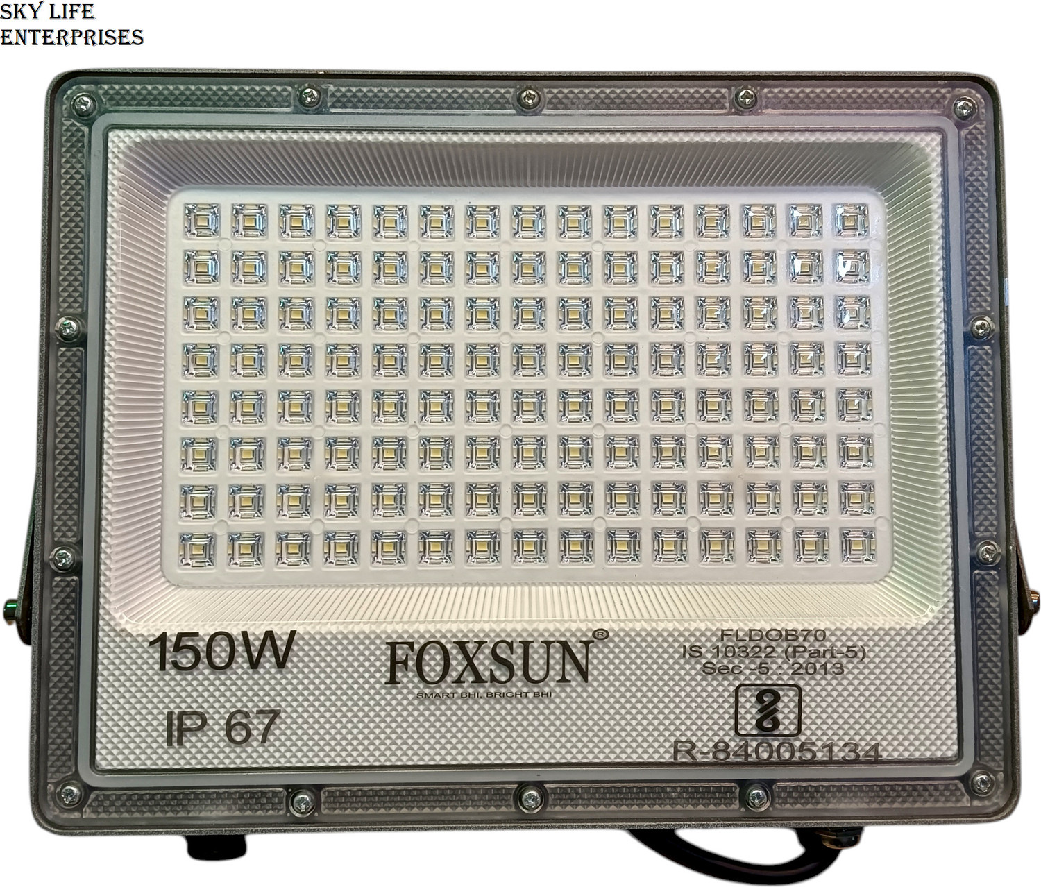 Image of FOXSUN 150W Lens Flood Light With Extension Bracket 180 Bright SMD Light IP67 Waterproof Flood Light Outdoor Lamp