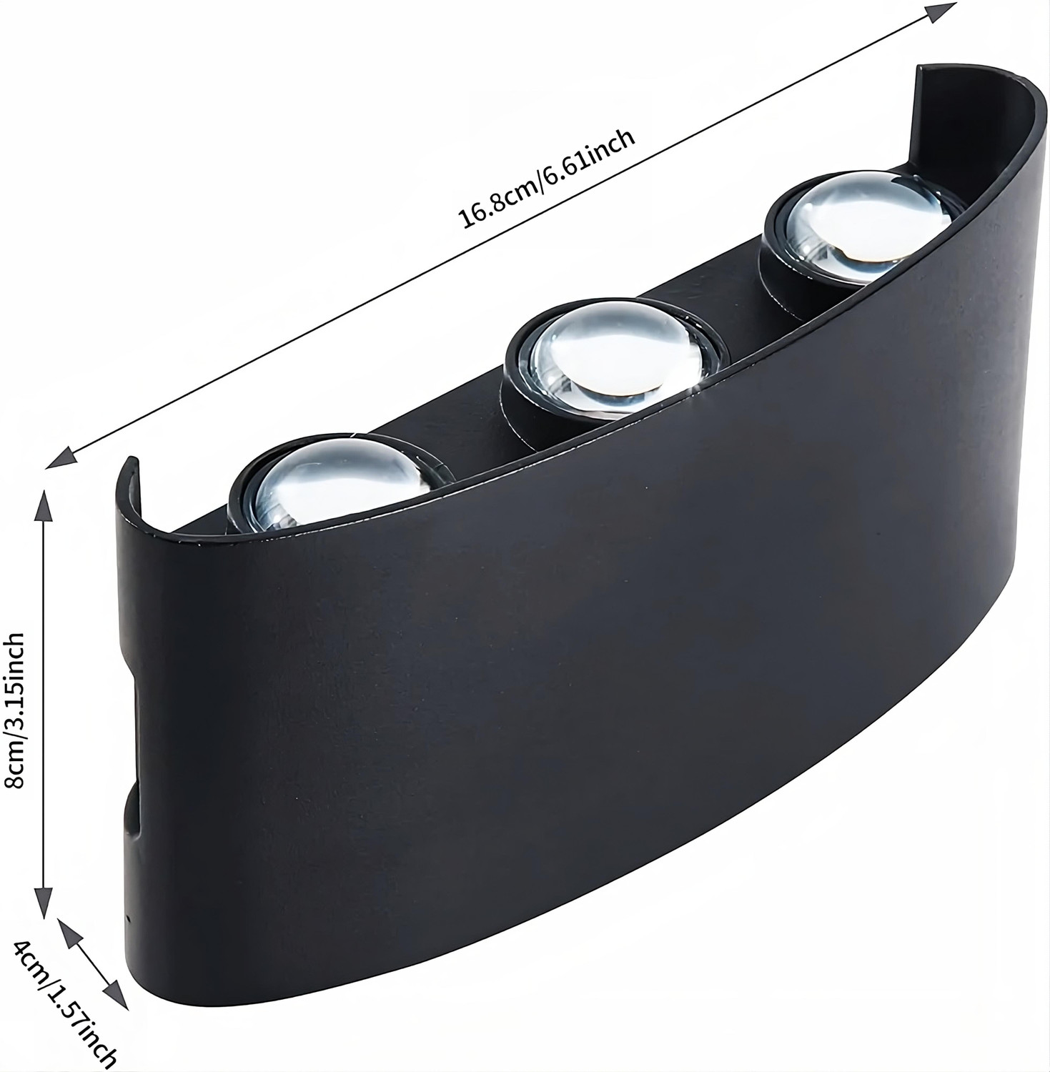 Image of YOGABACA LED Outdoor Waterproof IP65 Exterior interior Wall Step Up Down Light Fixture Lamp Post Light Outdoor Lamp