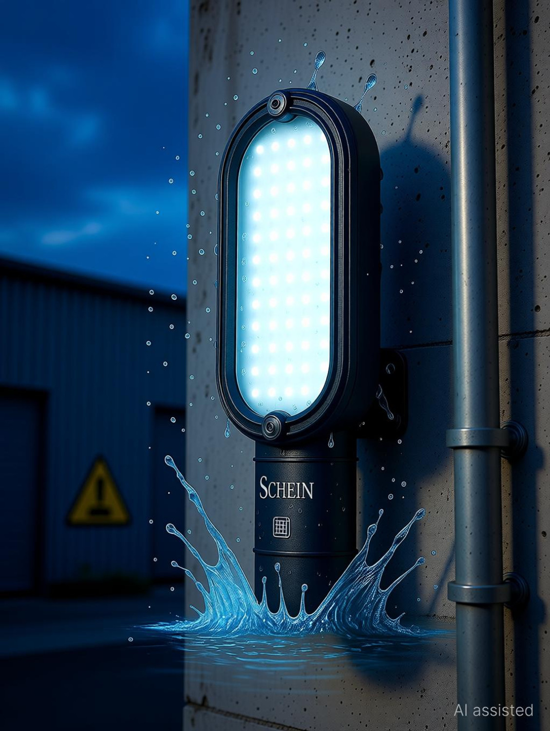 Image of SCHEIN 28W Outdoor LED Street Light | White Bright Light for Factory premises| warehouses| industrial areas| Polycarbonate /Plastic Housing | IP66 Waterproof & Heat Resistant | BIS Approved & ISO Certified | Pack of 1 Street Light Outdoor Lamp