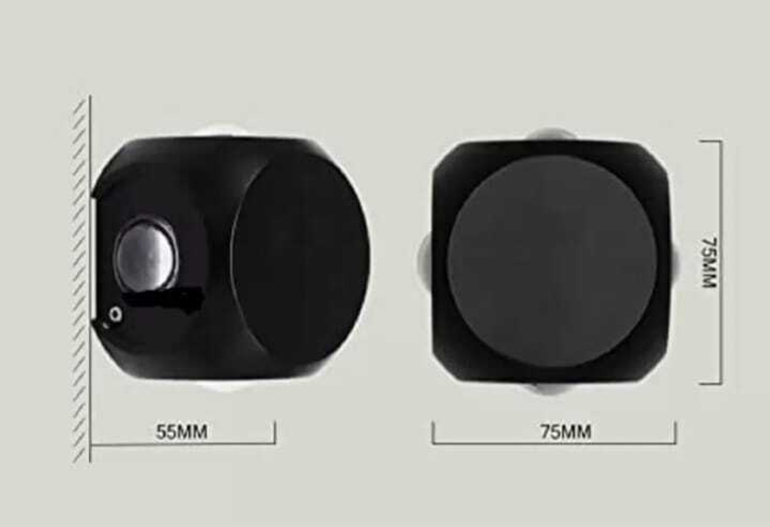 Image of aadi AD-4 Way Round Wall Outdoor Led Post Light Outdoor Lamp