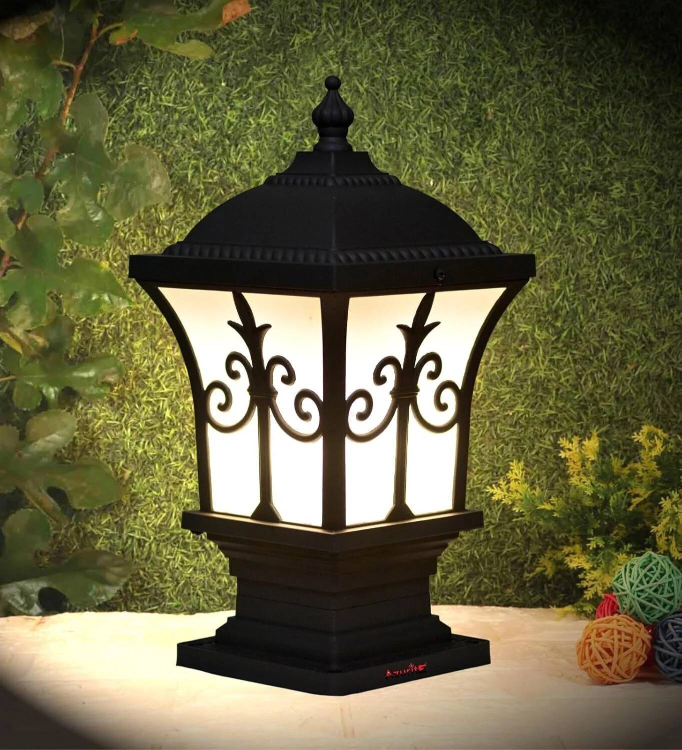 Delbay BLACK COLOUR GATE LIGHT FOR GATE, PATHWAY, HOME DECOR LAMP