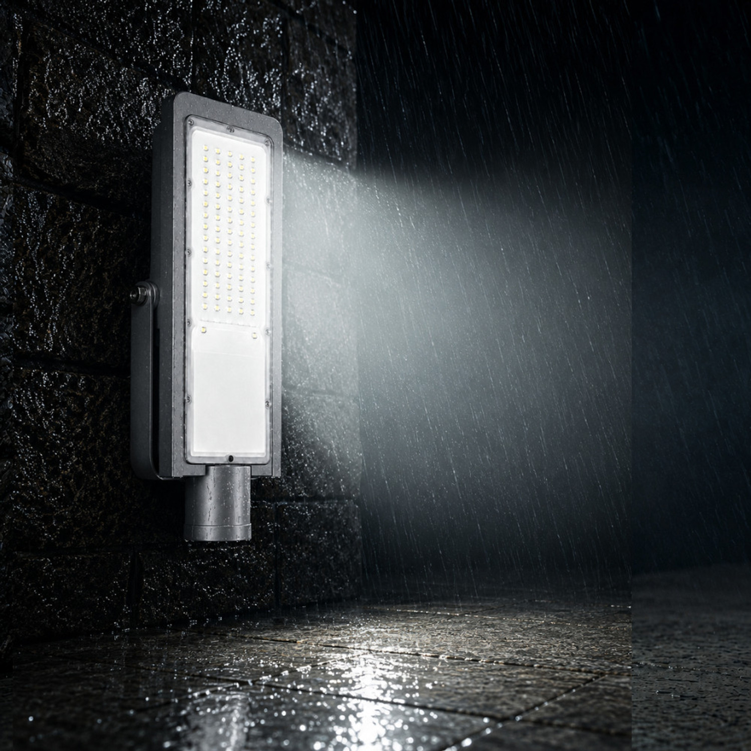 Image of WAAREE 50W NEO LED Street Light | IP67 Waterproof | Aluminium Body Street Light Outdoor Lamp (White)