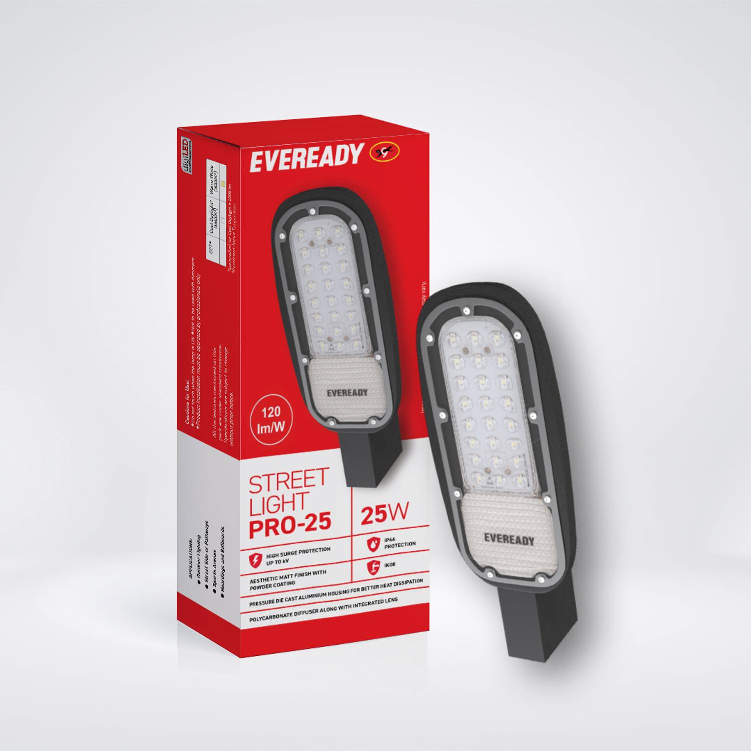 EVEREADY 25 W LED Streetlight IP66 waterproof Street Light Hi