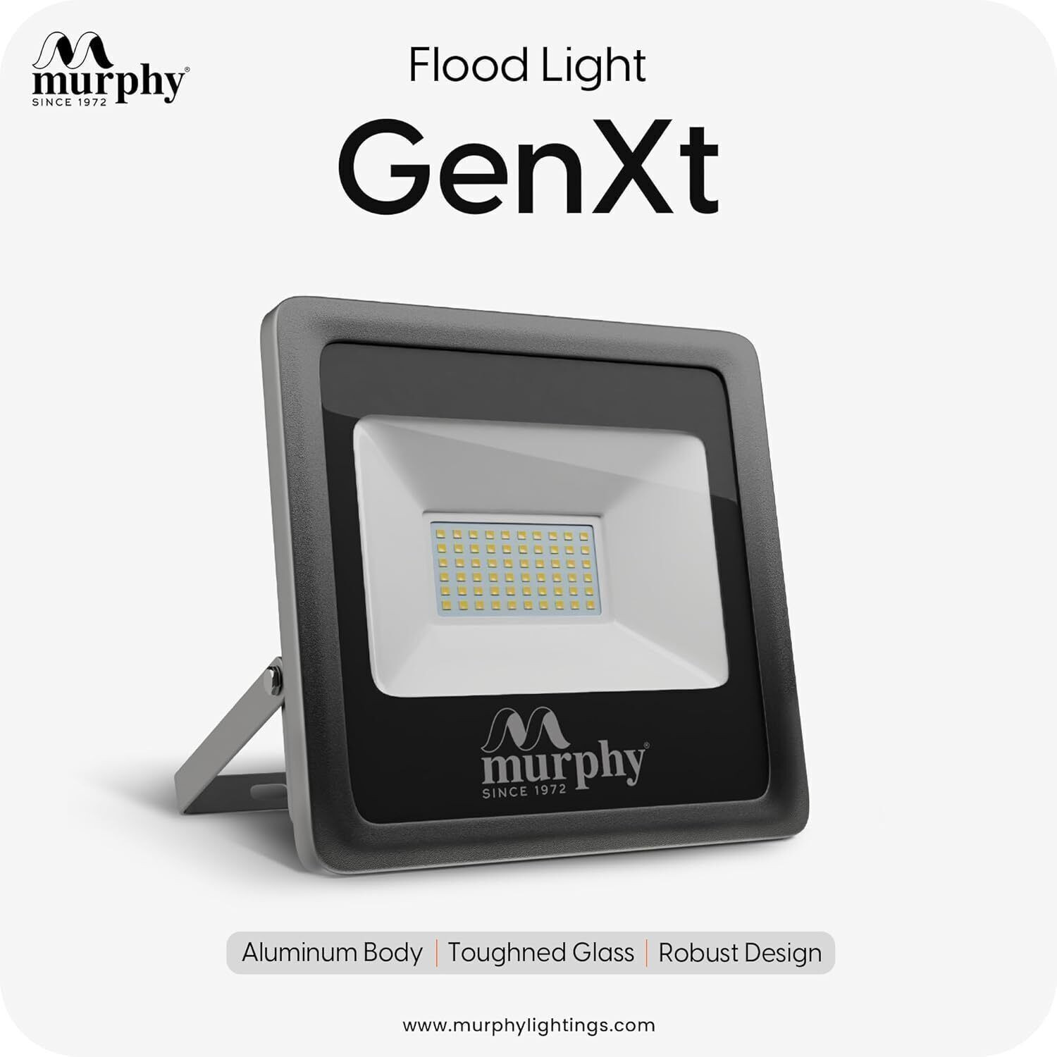 Image of MURPHY Genxt LED 50W LED Flood Light, IP65 Rated Outdoor Light Pack of 1 (Warm White, 2 Years Warranty) Flood Light Outdoor Lamp