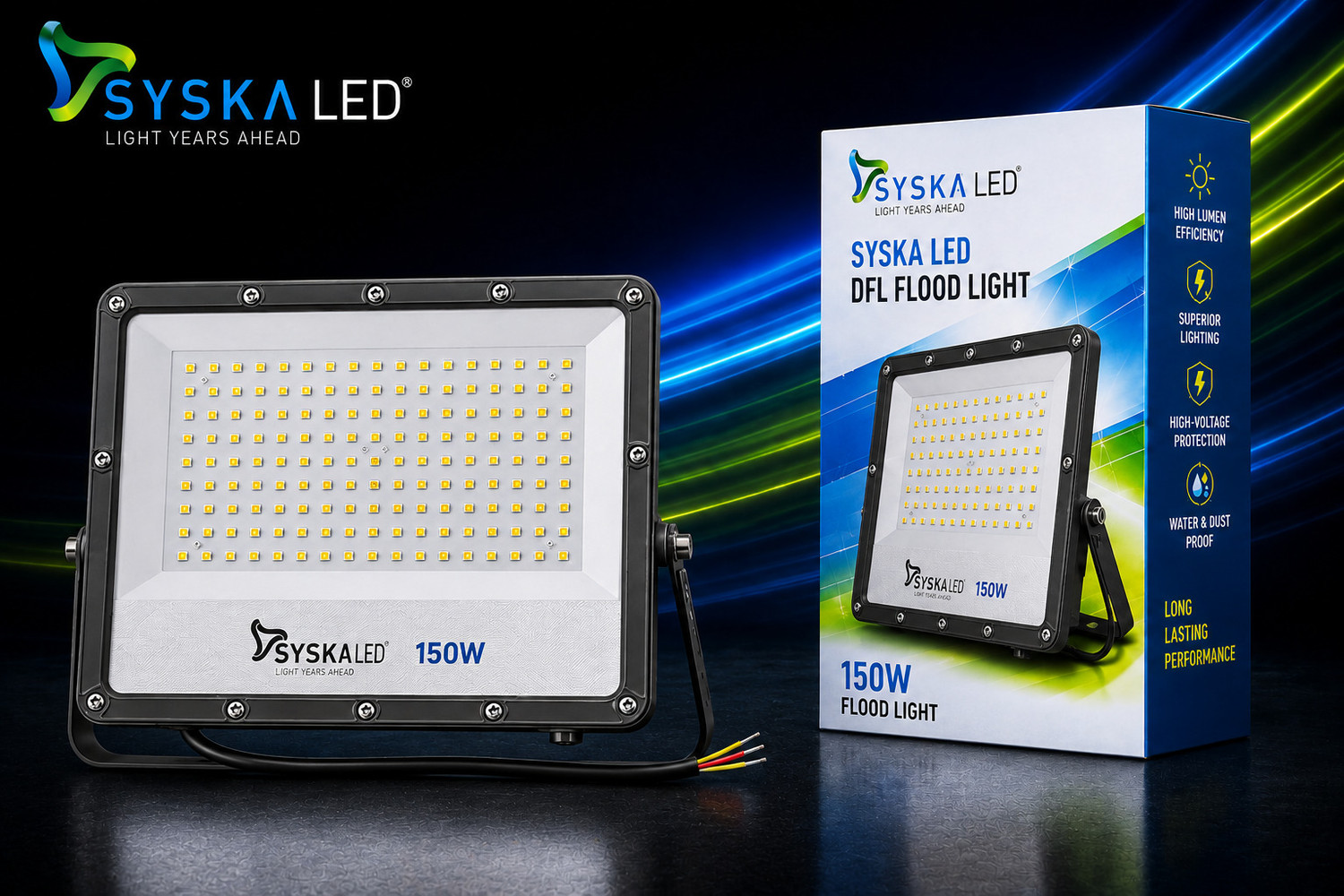 Image of Syska SSK-DFL-150W Flood Light Outdoor Lamp
