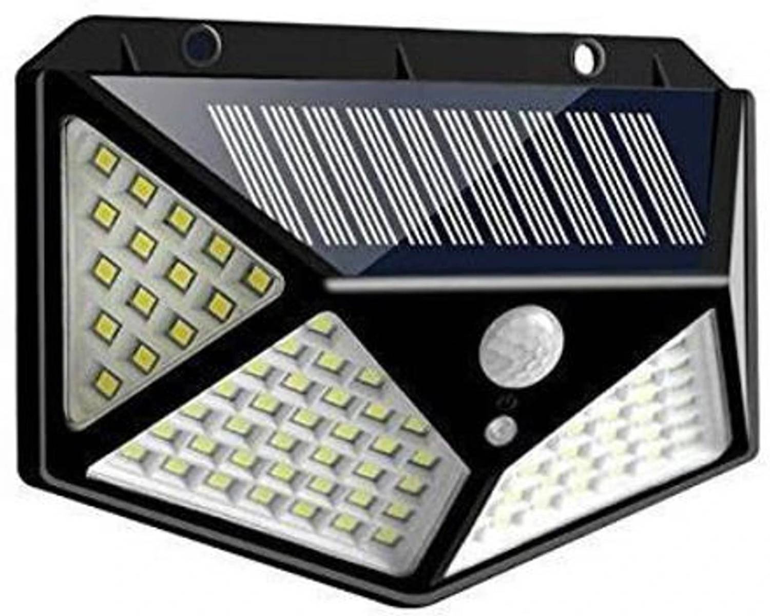 Solar Motion Sensor LED Wall Light with 3 Side Panels | Outdoor Waterproof Solar Lamp Gate Light Outdoor Lamp - Image 1