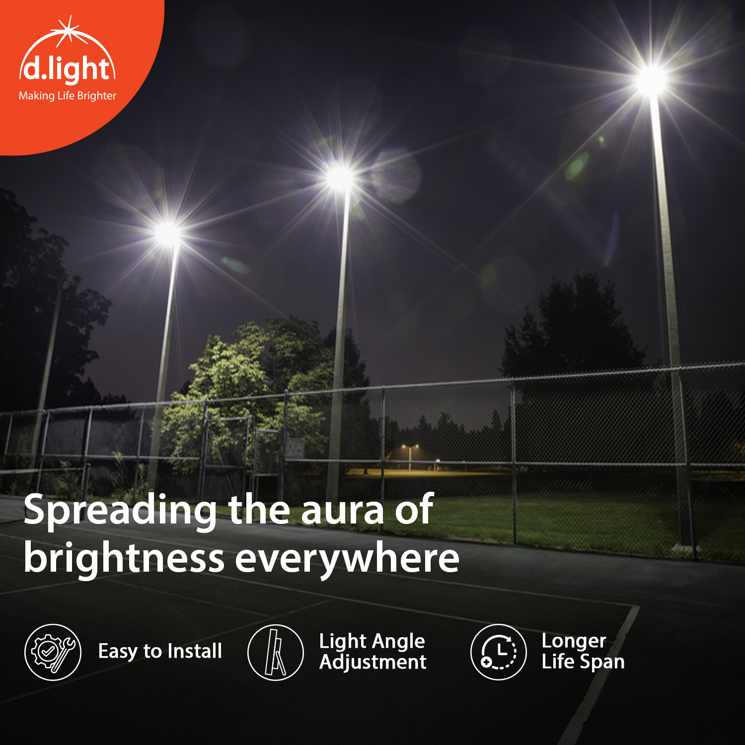 Image of d.light 30W Aura Flood Light Outdoor Lamp