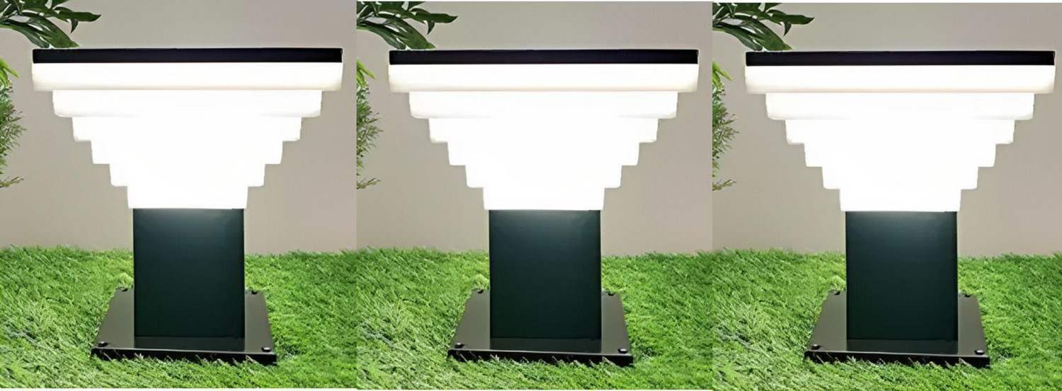 Image of Areezo BLACK DELUXE GATE LIGHT FOR HOME DECOR (BULBNOT INCL.) (PACK OF 3) Gate Light Outdoor Lamp