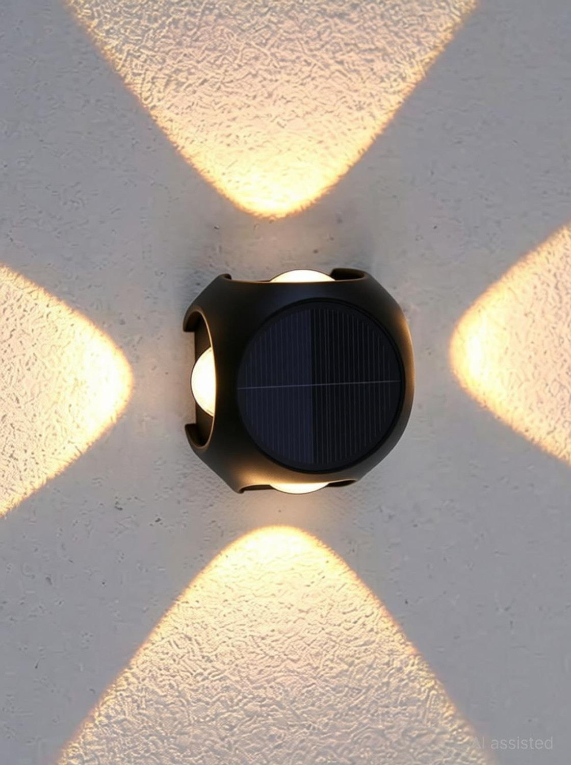 Image of Hybrix LED 4 Way Outdoor Wall /Step Light, IP65 Waterproof, 4 Watt Optical Power Saving COB LED, Warm White Light Color (SINGLE) Post Light Outdoor Lamp