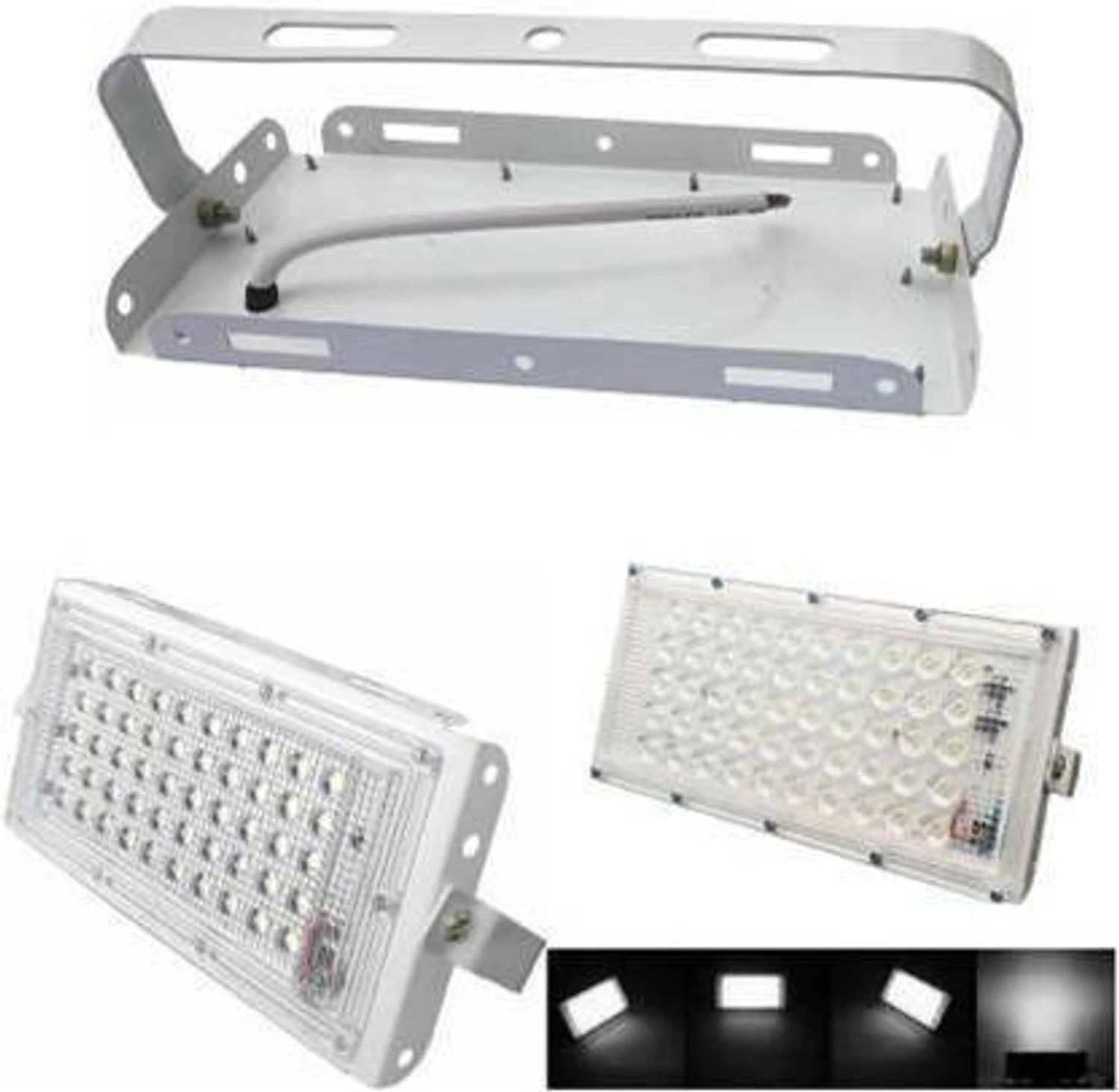 Image of Jeko 50 Watt LED Brick Flood Light | Outdoor Waterproof Focus Light for Garden, Gate, Parking & Security Lighting Flood Light Outdoor Lamp (White)