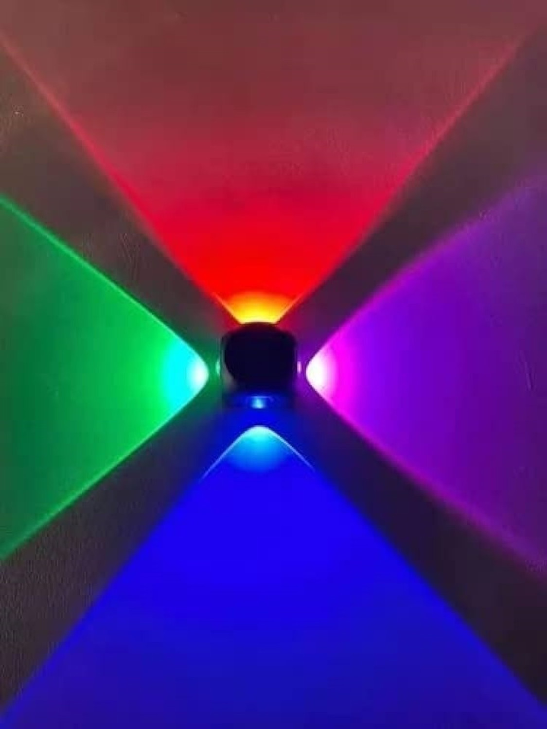 Image of Hybrix LED 4 Way Outdoor Wall /Step Light, IP65 Waterproof, 4 Watt Optical Power Saving COB LED, Multicolor Light Color (SINGLE) Post Light Outdoor Lamp