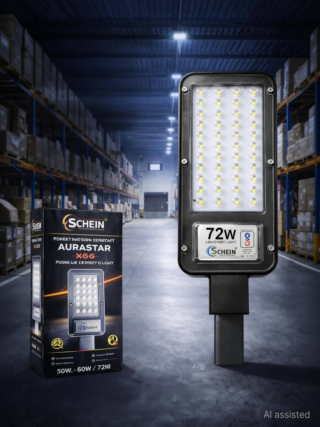 SCHEIN Aurastar 72W High Efficiency LED Street Light BIS Certified