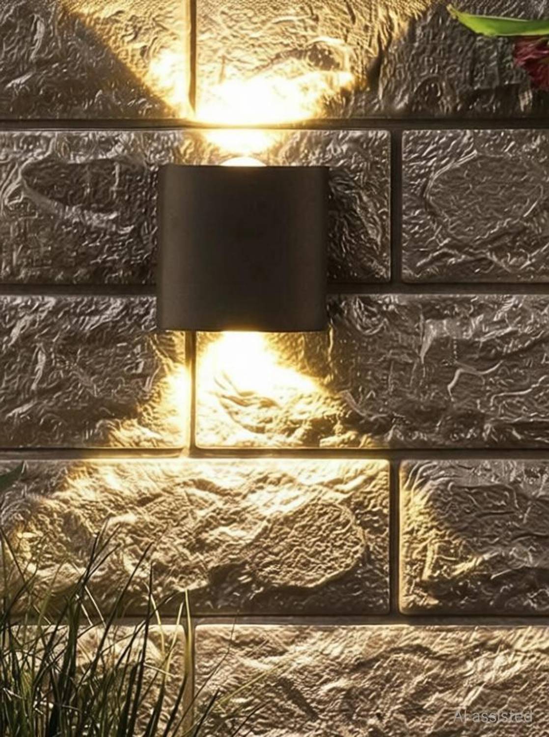 spark world 2 Watts LED Waterproof Metal Outdoor Wall Rectangle