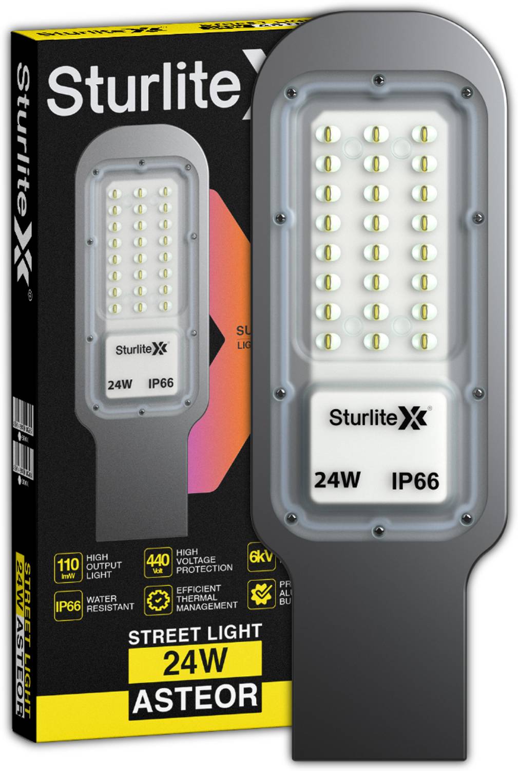 Sturlite Asteor 24W LED Street Light - (Pack of 1) (L-G-0060-24W) Floo