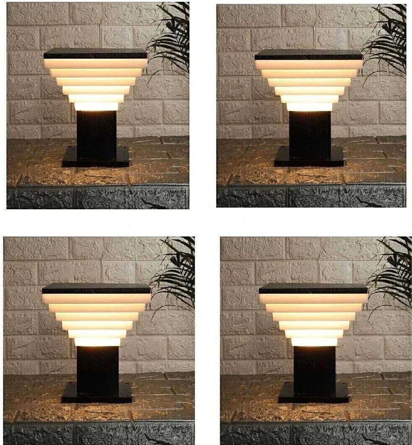 Areezo ARGL101 Gate Light Outdoor Lamp (White, Black)