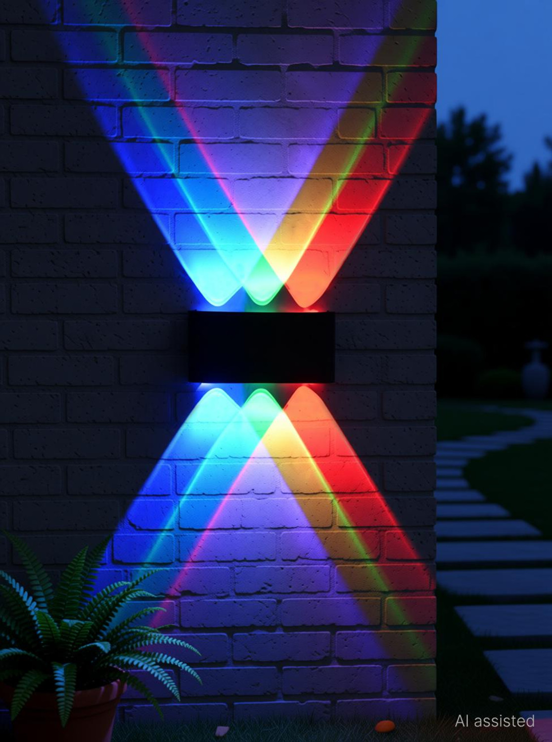 Image of YOGABACA LED Outdoor Waterproof IP65 Exterior interior Wall Step Up Down Light Fixture Lamp Post Light Outdoor Lamp