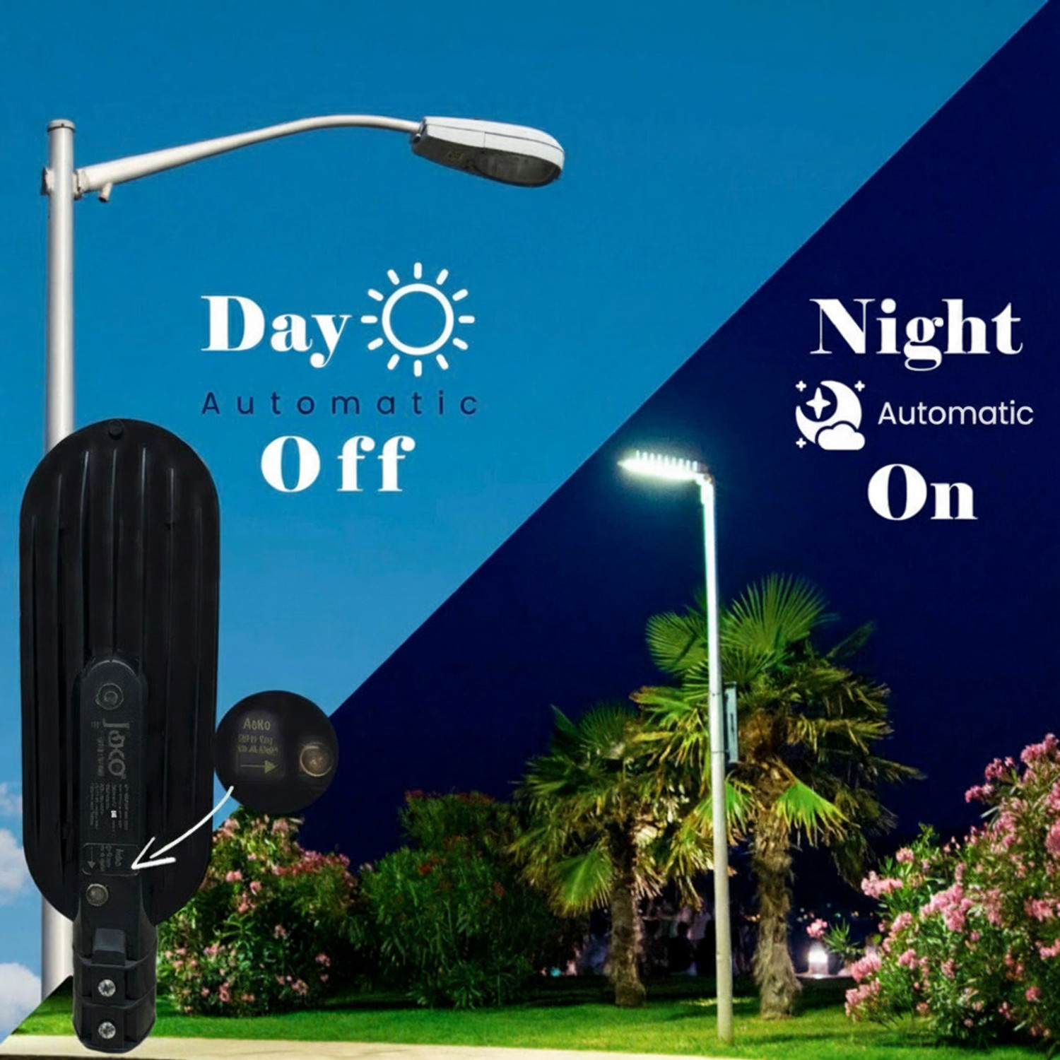 Image of Jeko 36W LED Street Light with Motion SensorEnergy-Efficient Lamp for Street, Garden, Parking (Pack of 1) Street Light Outdoor Lamp Street Light Outdoor Lamp
