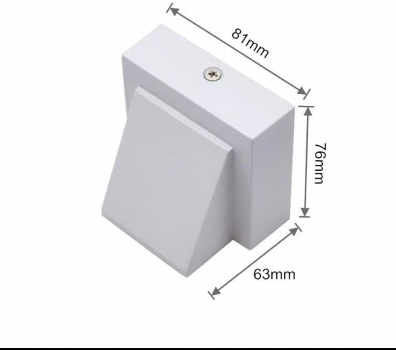 Image of Hybrix LED Wall Aisle Light, Step Light, 5 Watt Optical COB LED, White Body, Shock Proof Premium Look Body, Warm White Light, IP67 Waterproof for Indoor /Outdoor Use (SINGLE) Post Light Outdoor Lamp