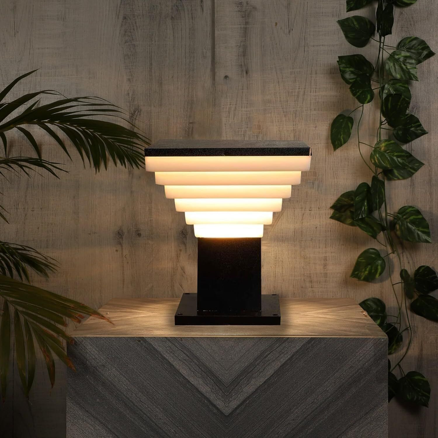 Image of GENREE Premium Unique (WITHOUT BULB) PACK OF 2 Gate Light Outdoor Lamp