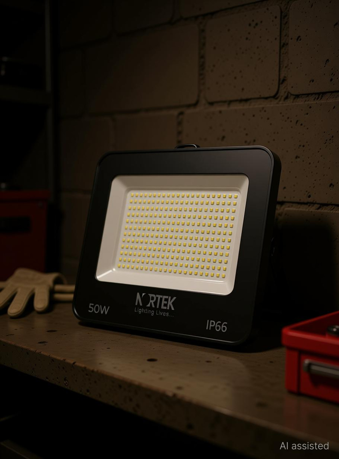 Image of Nortek 50W LED Flood Light 3 Color Switchable (CW /NW /WW) Outdoor Waterproof IP66 Flood Light Outdoor Lamp