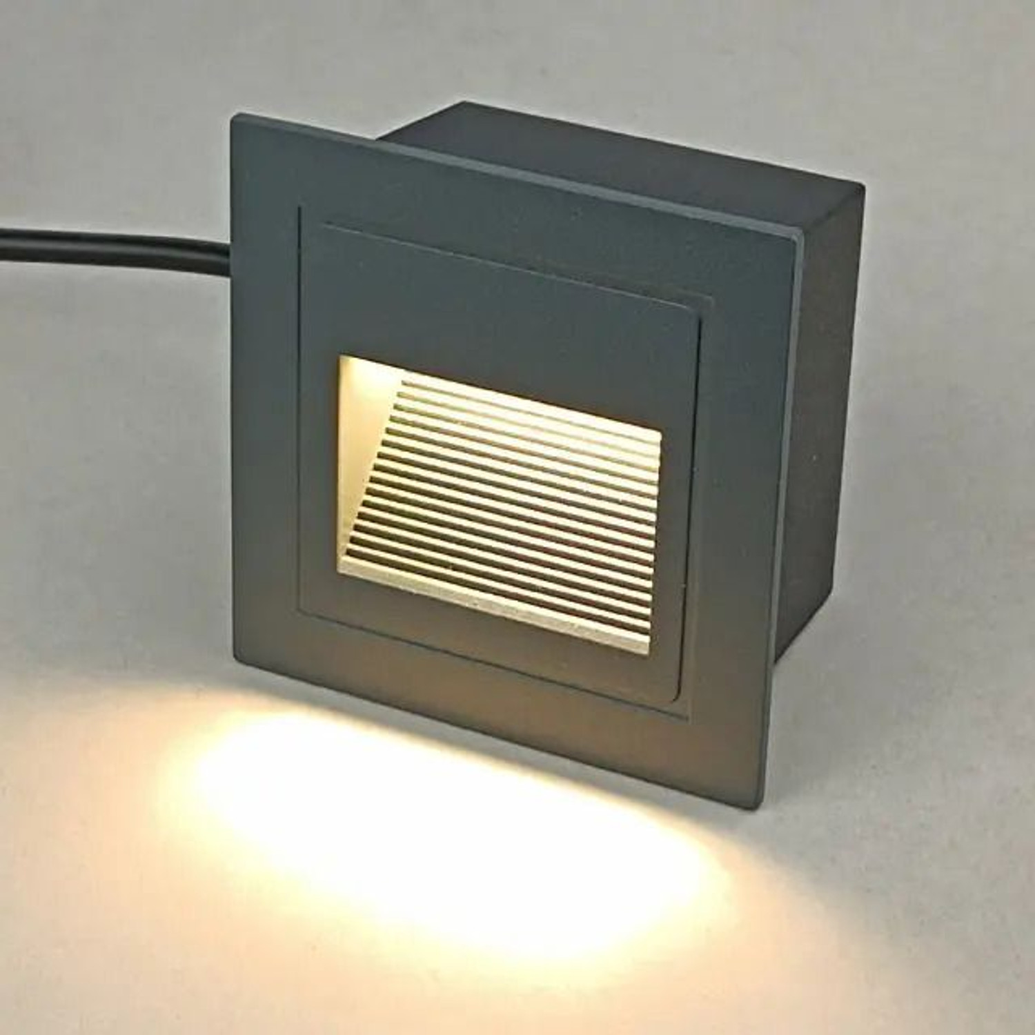 Image of Hybrix LED (3 Watt) Indoor /Outdoor Step Light, Foot light, Staircase Light, IP65 Waterproof Recessed Type Wall Stair Light, Garden Light, Warm White Light Color (Pack Of 1) Post Light Outdoor Lamp