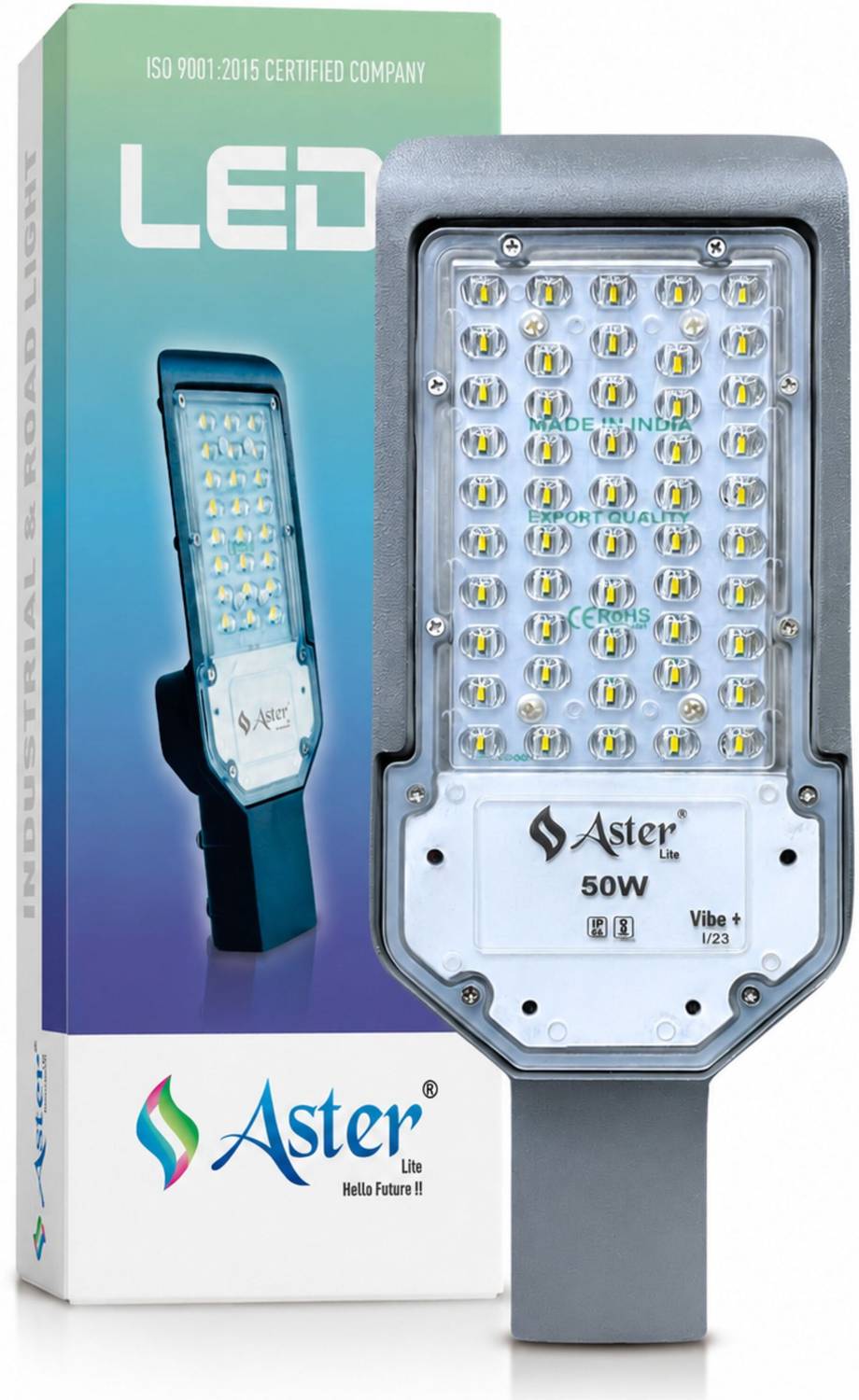 ASTER LITE Vibe+ 50W LED Street IP66 Waterproof (Pack of 1) Street Light Outdoor Lamp