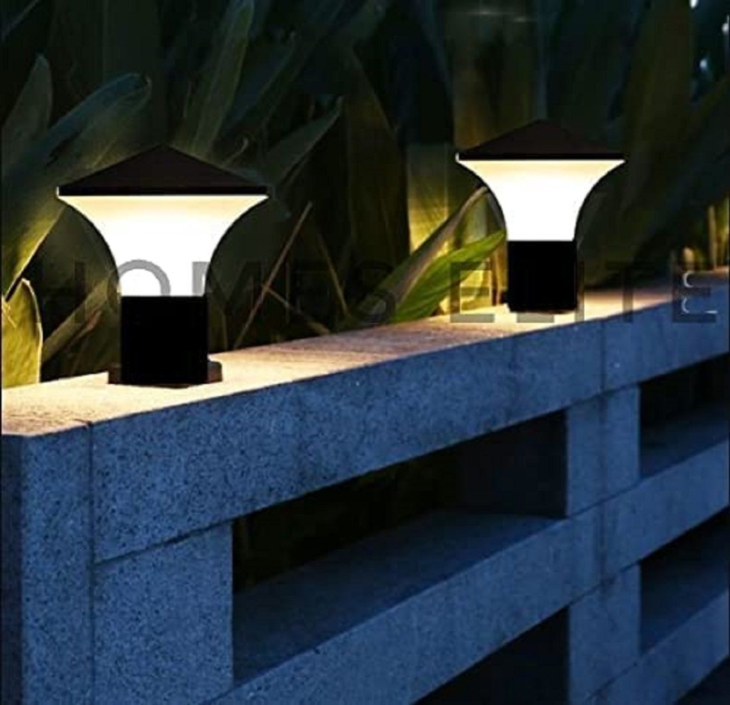 Image of Areezo BLACK PHANTOM GATE LIGHT FOR HOME DECOR (BULBNOT INCL.) (PACK OF 2) Gate Light Outdoor Lamp