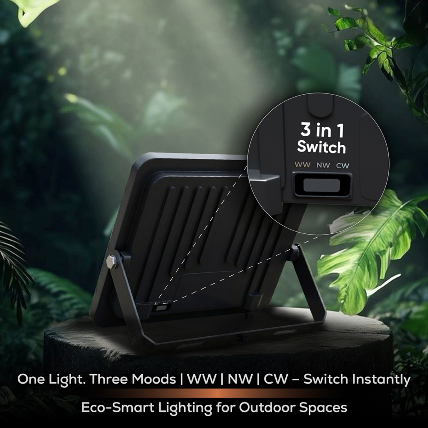 Image of Nortek 50W LED Flood Light 3 Color Switchable (CW /NW /WW) Outdoor Waterproof IP66 Flood Light Outdoor Lamp