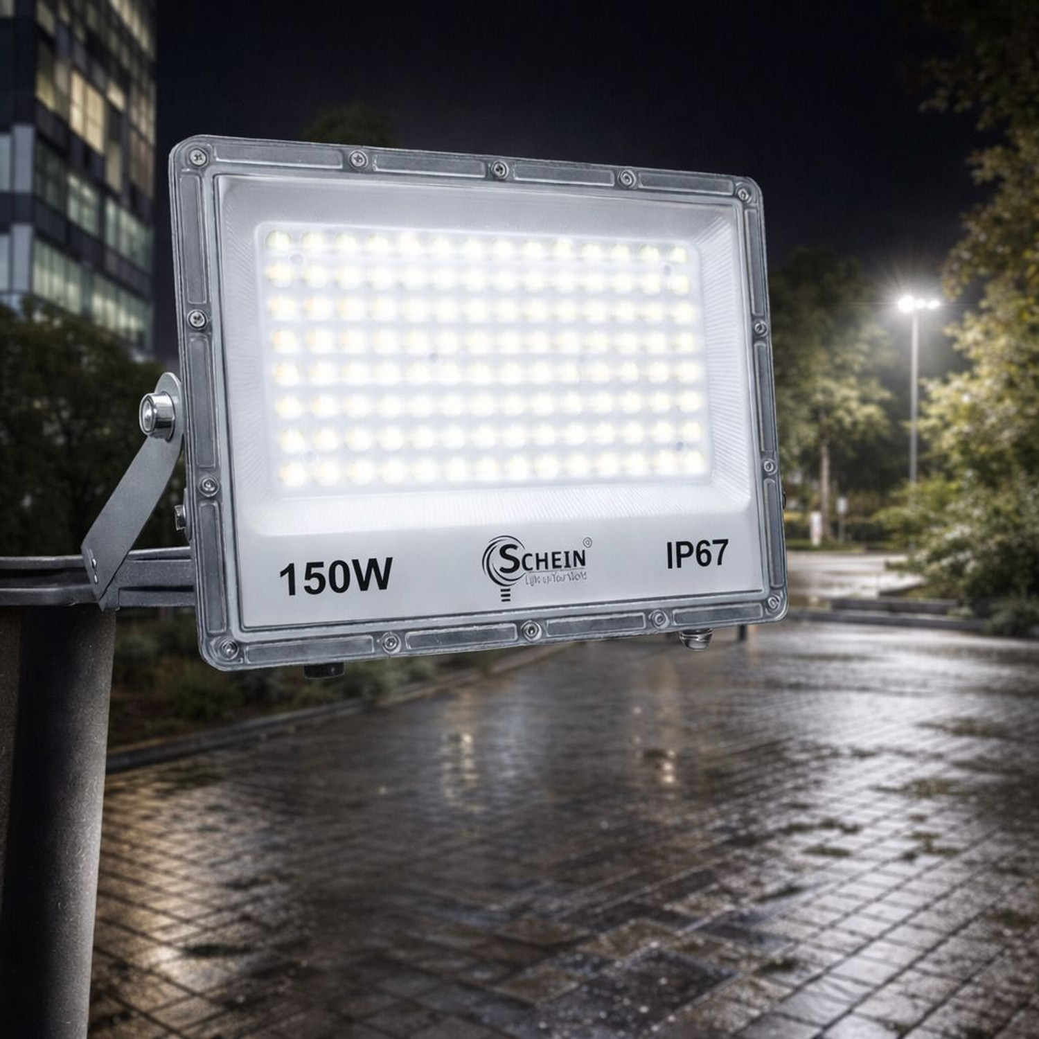 Image of SCHEIN 150 WATT FLOOD LIGHT CURVV STREET LIGHT Flood Light Outdoor Lamp
