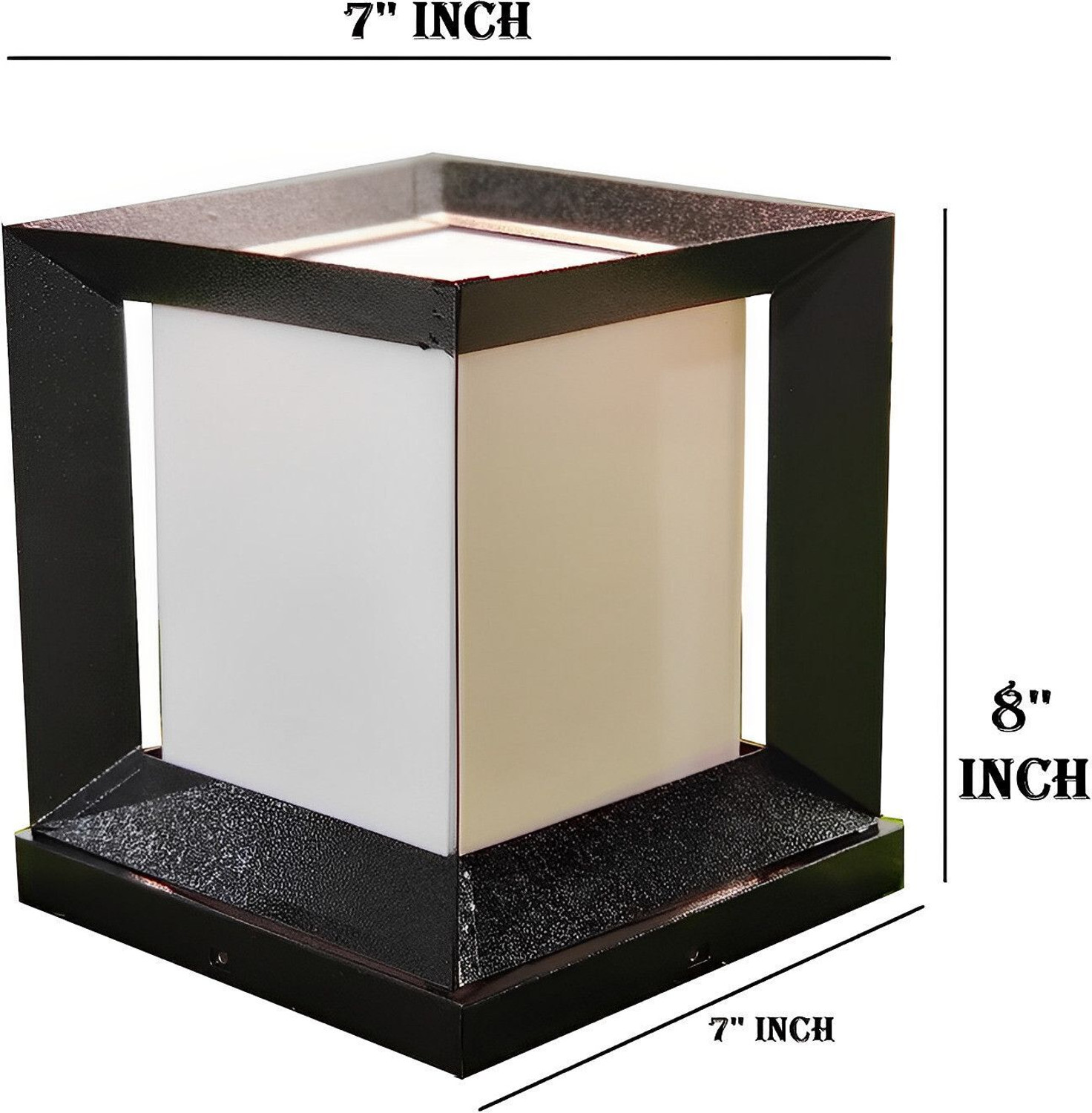 Image of Areezo BLACK CHINA GATE LIGHT FOR HOME DECOR (BULBNOT INCL.) (PACK OF 2) Gate Light Outdoor Lamp
