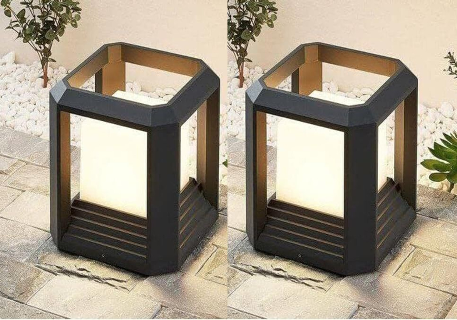 Image of GENREE Premium Unique (WITHOUT BULB) PACK OF 2 Gate Light Outdoor Lamp
