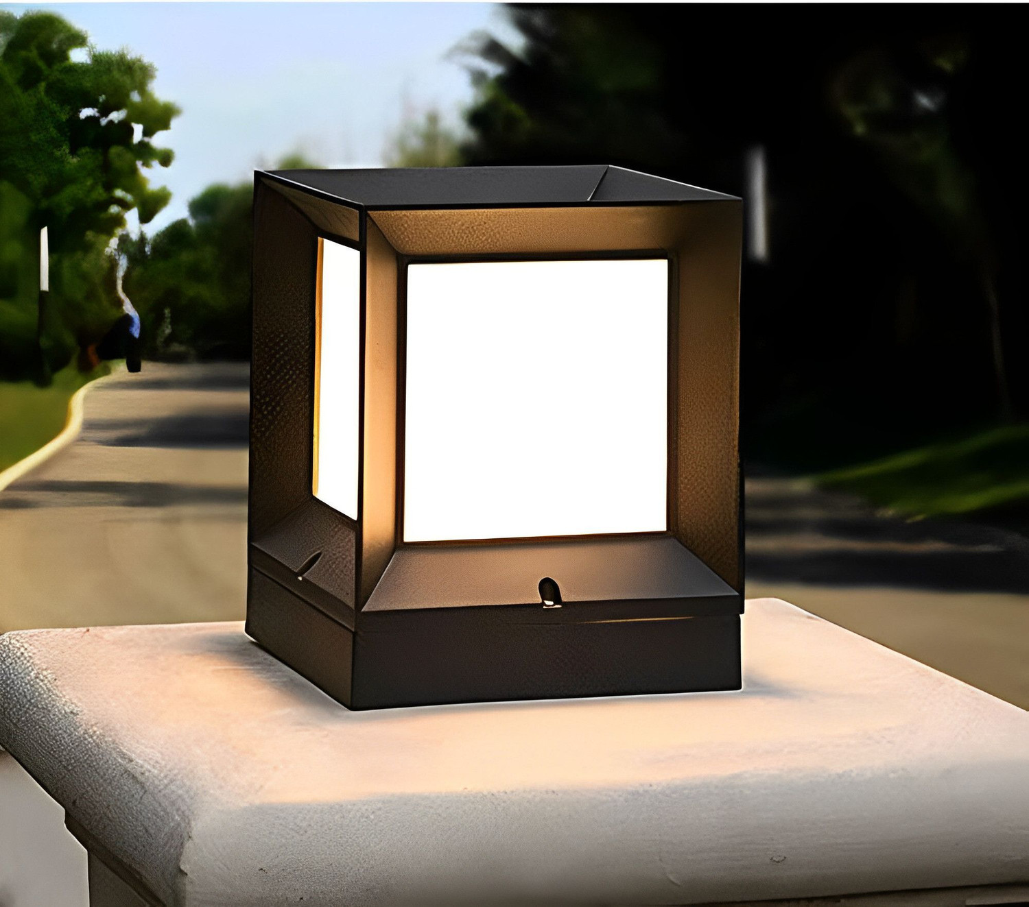 Image of Areezo BLACK CHINA GATE LIGHT FOR HOME DECOR (BULBNOT INCL.) (PACK OF 2) Gate Light Outdoor Lamp