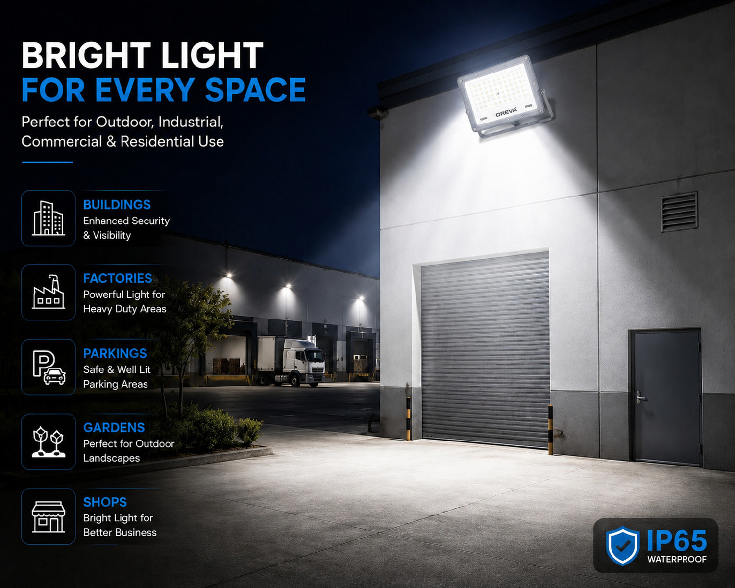 Image of OREVA ORFLD-100W-NEO Flood Light Outdoor Lamp