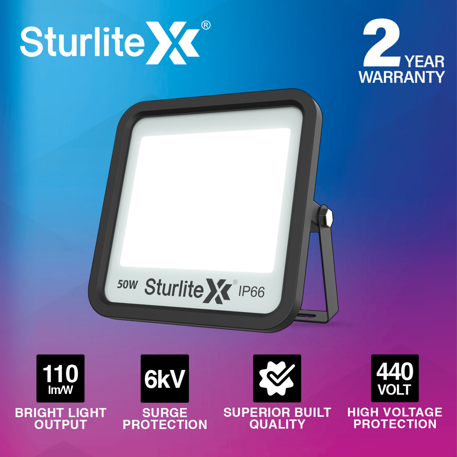Image of Sturlite Allumer 50 W LED Flood Light - (Pack of 1) (L-G-0180-50W) Flood Light Outdoor Lamp