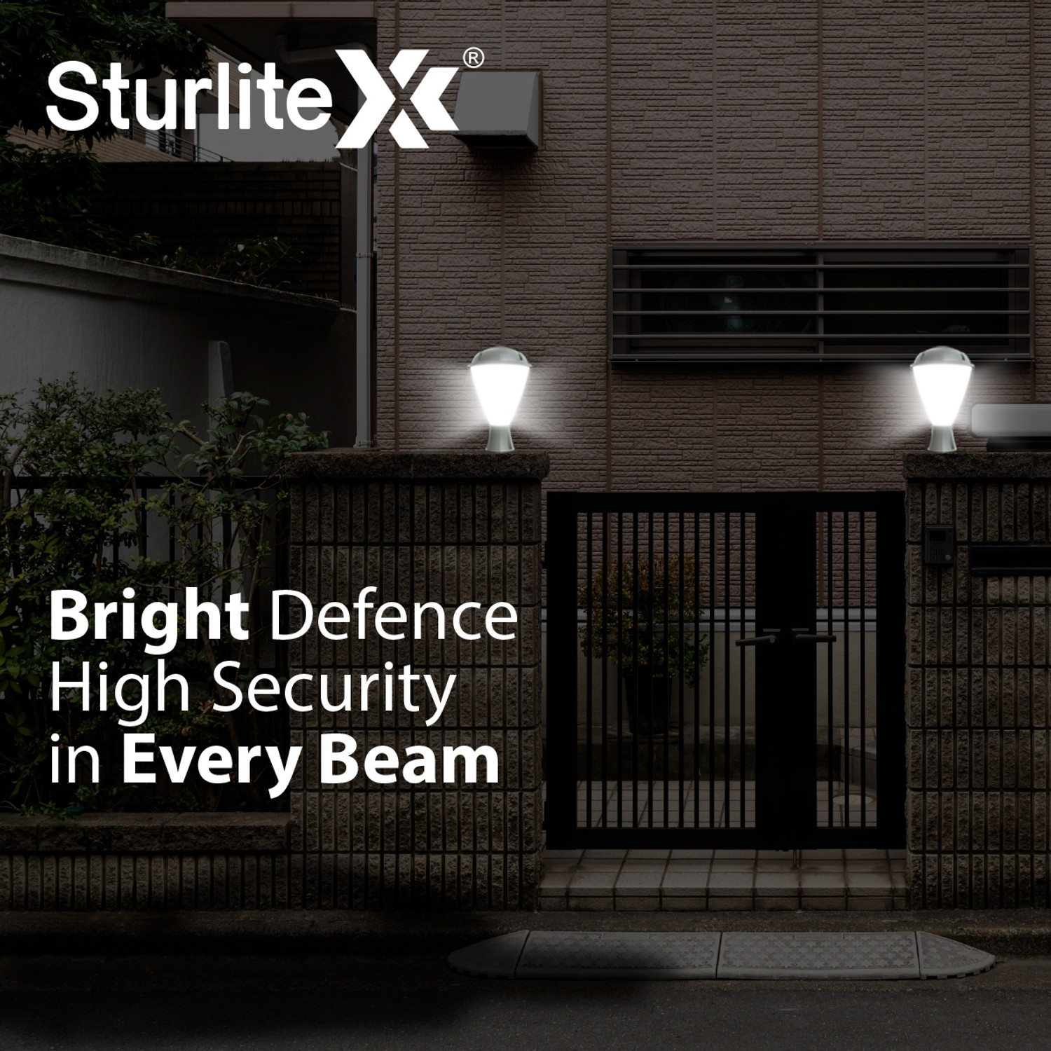 Image of Sturlite Glora 24W LED Gate Light - (Pack of 1) (L-G-0200-24W) Gate Light Outdoor Lamp