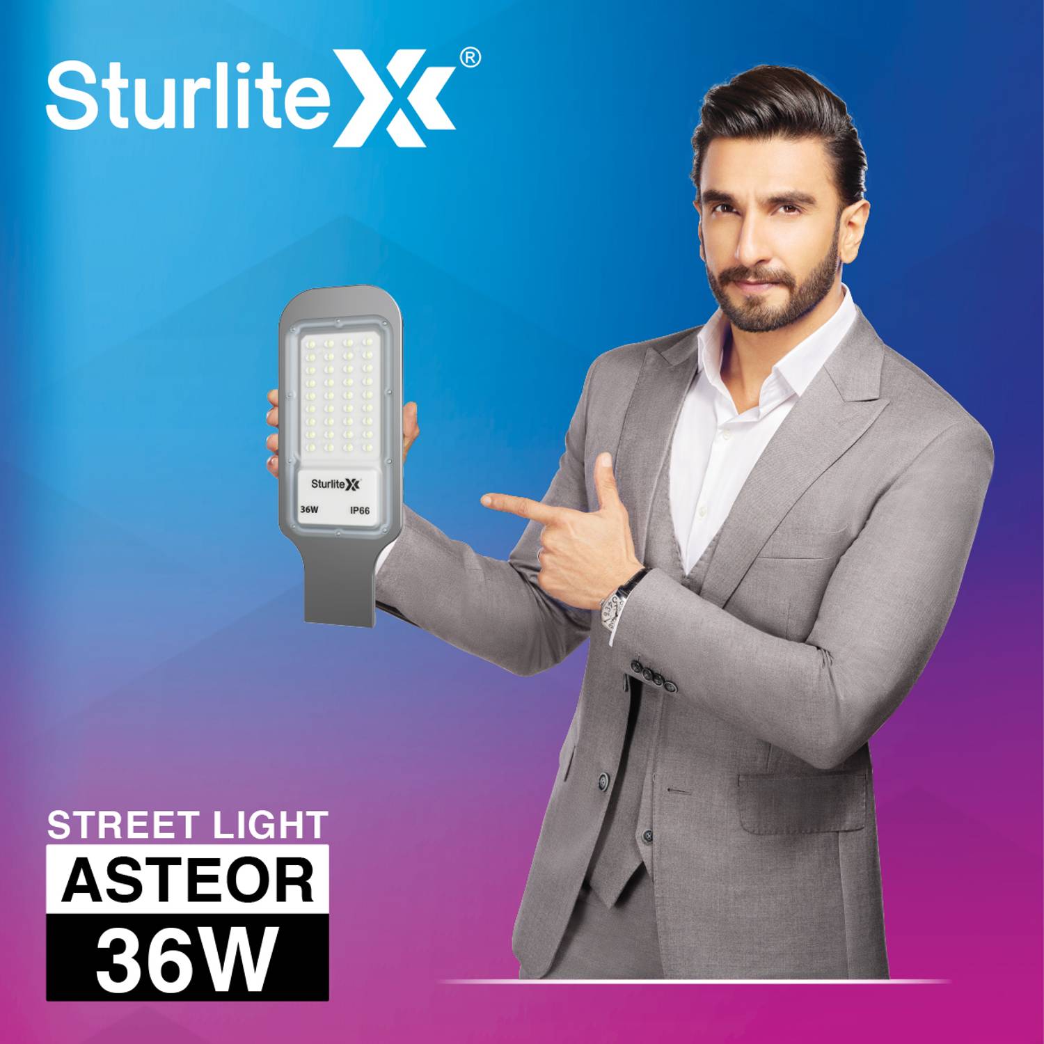 Sturlite Asteor 36W LED Street Light - (Pack of 2) (L-G-0060-36W)... more
