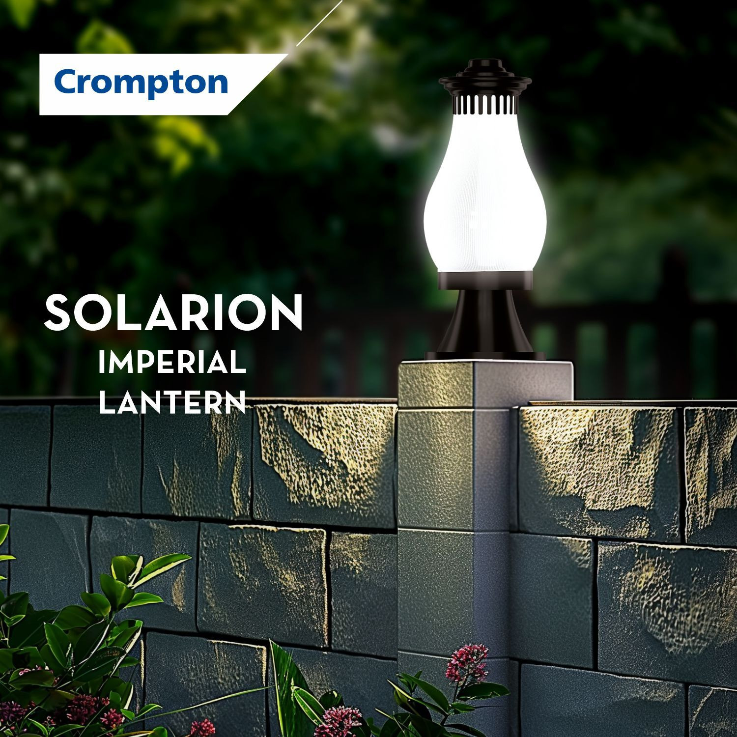 Image of Crompton Solarion Imperial Lantern Gate Lamp Gate Light Outdoor Lamp
